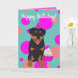 Tarjeta Cumpleaños de Rottweiler