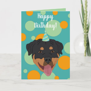 Tarjeta Cumpleaños de Rottweiler