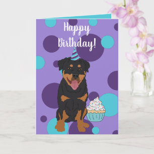 Tarjeta Cumpleaños de Rottweiler