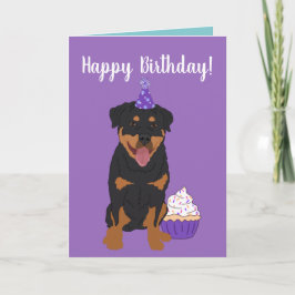 Tarjeta Cumpleaños de Rottweiler