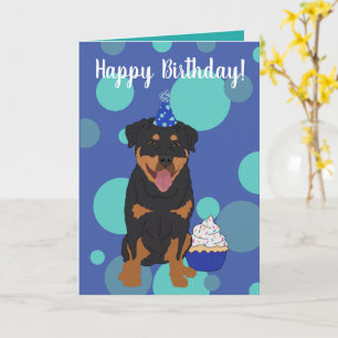 Tarjeta Cumpleaños de Rottweiler