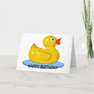 Tarjeta Cumpleaños de Rubber Ducky