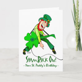 Tarjeta Cumpleaños de San Patricio, Estrella del Rock, Sha