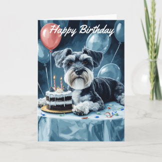 Tarjeta Cumpleaños de Schnauzer