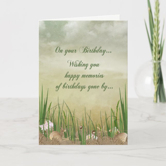 Tarjeta Cumpleaños de Seashore (Anverso)