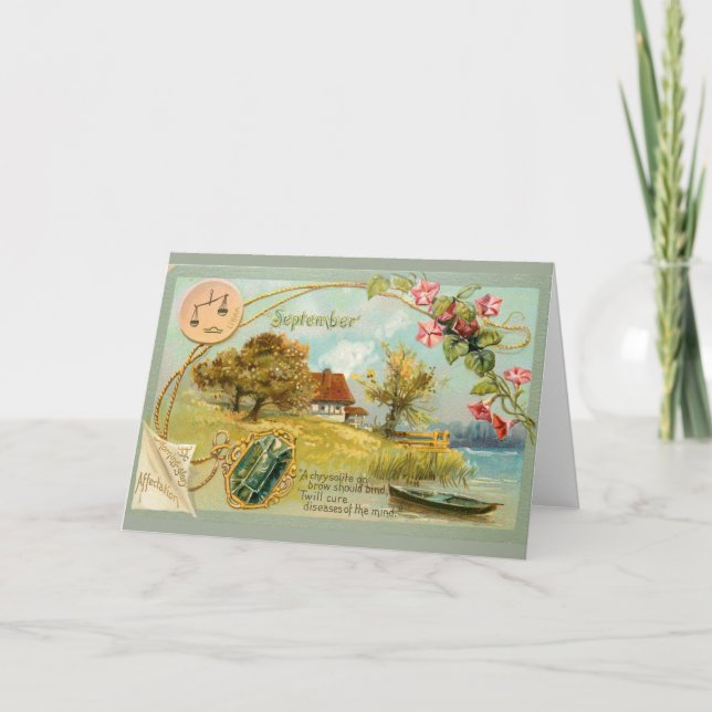 Tarjeta Cumpleaños de septiembre (Anverso)