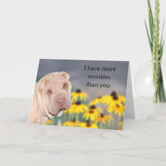 Tarjeta Cumpleaños de Shar Pei