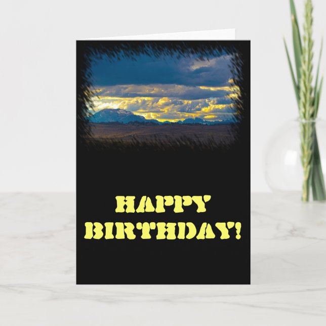 Tarjeta Cumpleaños de Sierra Nevada (Anverso)
