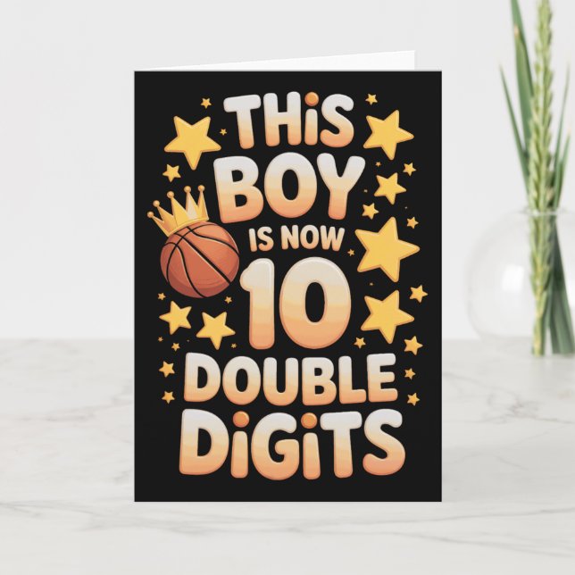Tarjeta Cumpleaños De Sketll Este Chico Ahora Tiene 10 Díg (Anverso)