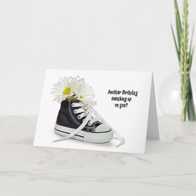 Tarjeta Cumpleaños de Sneaker y Daisy (Anverso)