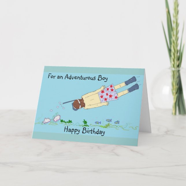 Tarjeta Cumpleaños de Snorkel (Anverso)