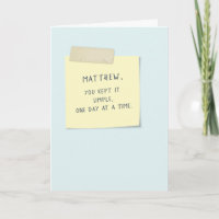 Cumpleaños de Sobriedad de Un Año Simple