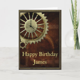 Tarjeta Cumpleaños de Steampunk