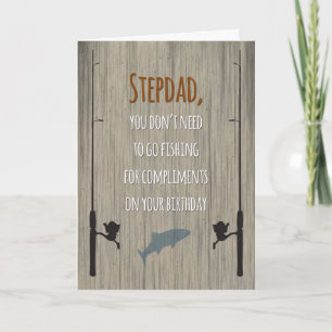 Tarjeta Cumpleaños de Stepdad, Pesca por Felicitaciones