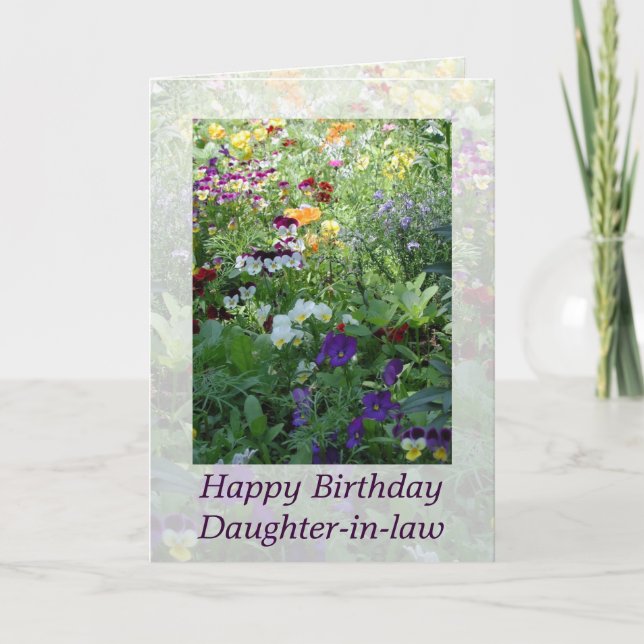 Tarjeta Cumpleaños de su cuñada (Anverso)