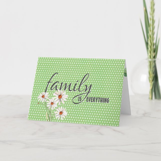 Tarjeta Cumpleaños de su cuñada sobre puntos polacos (Anverso)