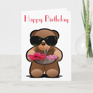 Tarjeta Cumpleaños de Teddy Bear