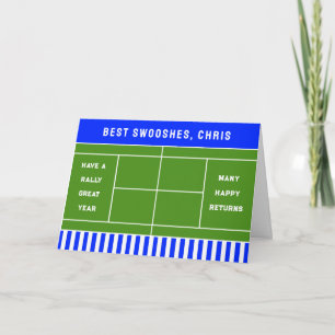 Tarjeta Cumpleaños de tenis