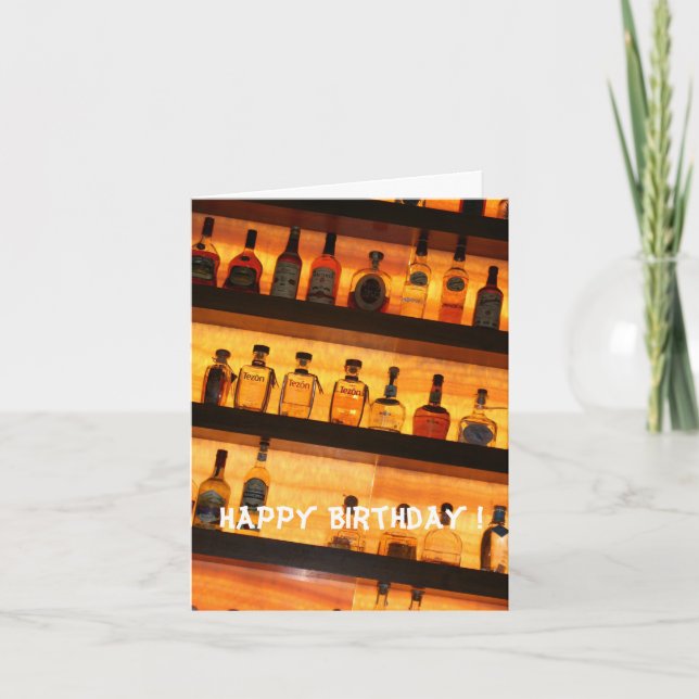 Tarjeta Cumpleaños de Tequila (Anverso)