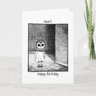 Tarjeta Cumpleaños de Terror Espeluznante Siniestro Raro G