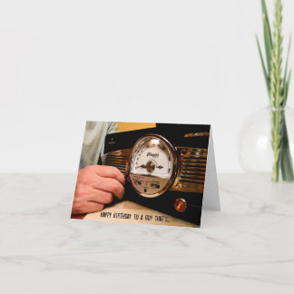 Tarjeta Cumpleaños de transmisión de radio AM/FM