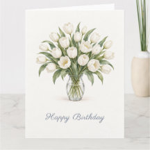 Cumpleaños de Tulipán Blanco