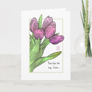 Tarjeta Cumpleaños de Tulips