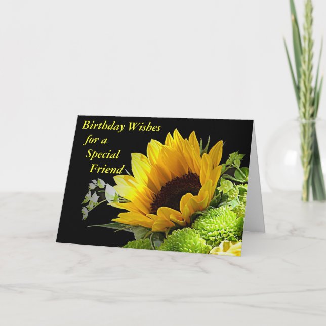 Tarjeta Cumpleaños de un Amigo Especial (Anverso)