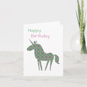Tarjeta Cumpleaños de Unicornio