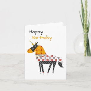 Tarjeta Cumpleaños de Unicornio