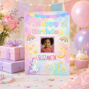 Tarjeta Cumpleaños de Unicornio de su Día Mágico