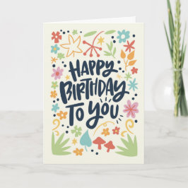 Tarjeta Cumpleaños de verano