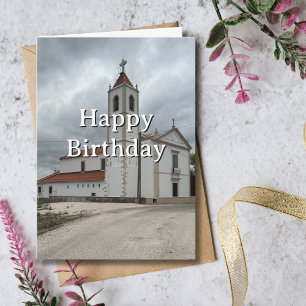 Tarjeta Cumpleaños de viaje Iglesia Portugal Diversión Fot