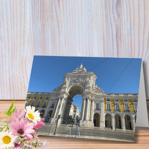 Tarjeta Cumpleaños de viaje Lisboa Portugal Foto divertida