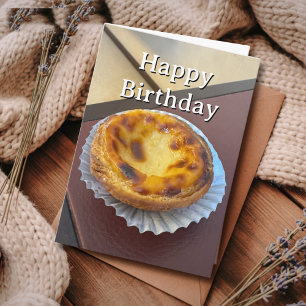 Tarjeta Cumpleaños de viaje Pastel de Nata Portugal Foto