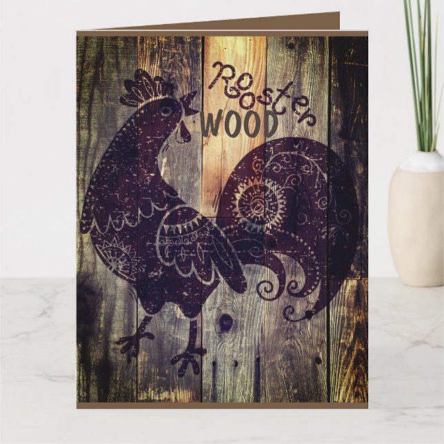 TARJETA CUMPLEAÑOS DE WOOD ROOSTER (Anverso)