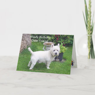 Tarjeta Cumpleaños de Woofy al estimado amigo