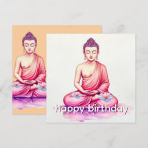 Cumpleaños de Yogini / Buda Acuarela, Meditación