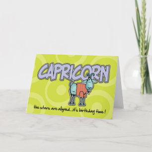 Tarjeta Cumpleaños de Zodiac - Capricornio