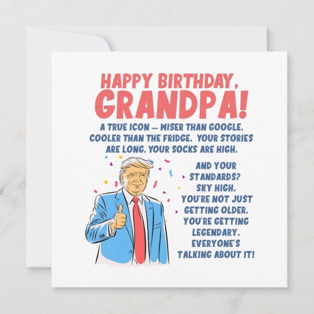 Tarjeta Cumpleaños del abuelo (Anverso)