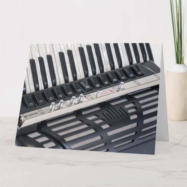 Tarjeta Cumpleaños del Accionista de Acordeón sobredimensi (Anverso)