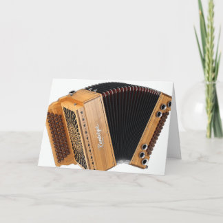 Tarjeta Cumpleaños del Accionista de acordeón Squeezebox