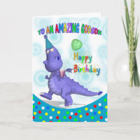Cumpleaños del ahijado con la bebida púrpura y