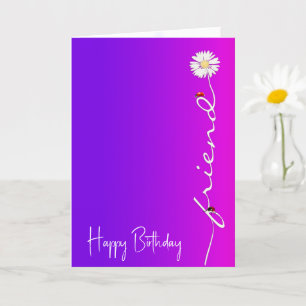 Tarjeta Cumpleaños Del Amigo Daisy
