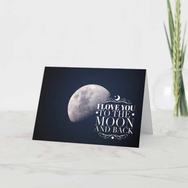 Tarjeta Cumpleaños del amor celeste (Anverso)