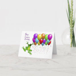 Tarjeta Cumpleaños del año bisiesto feliz