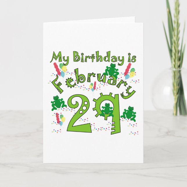 Tarjeta Cumpleaños del Año Salto (Anverso)