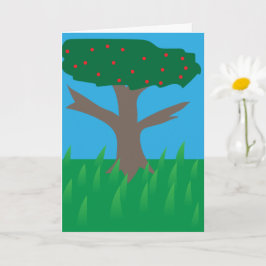 Tarjeta Cumpleaños del Árbol caprichoso, cumpleaños feliz 