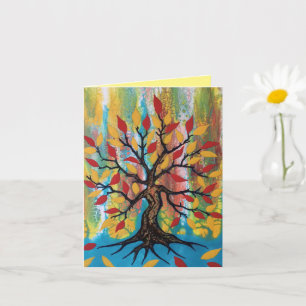 Tarjeta Cumpleaños del árbol de la vida