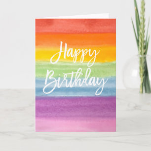 Tarjeta Cumpleaños del arco iris